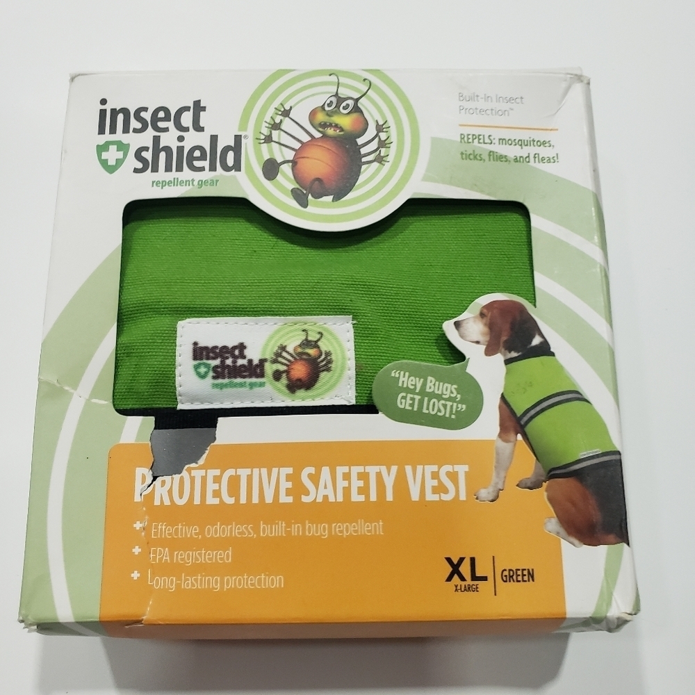 Insect Shield Protective Safety Vest, Green | Size XL